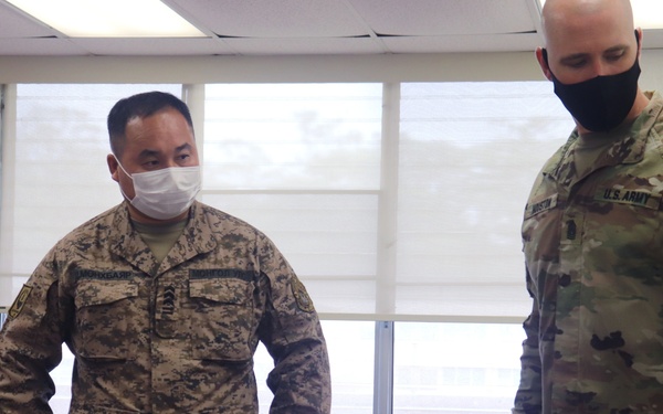 Mongolian Land Force VIP Visits the NCO Academy Hawaii