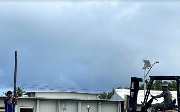 U.S. Navy Seabees from NMCB 5’s Detail Diego Garcia participate in training