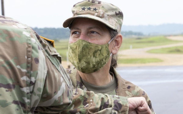 Commanding General of the Army Reserve visits in-person training at Fort McCoy to address Leadership