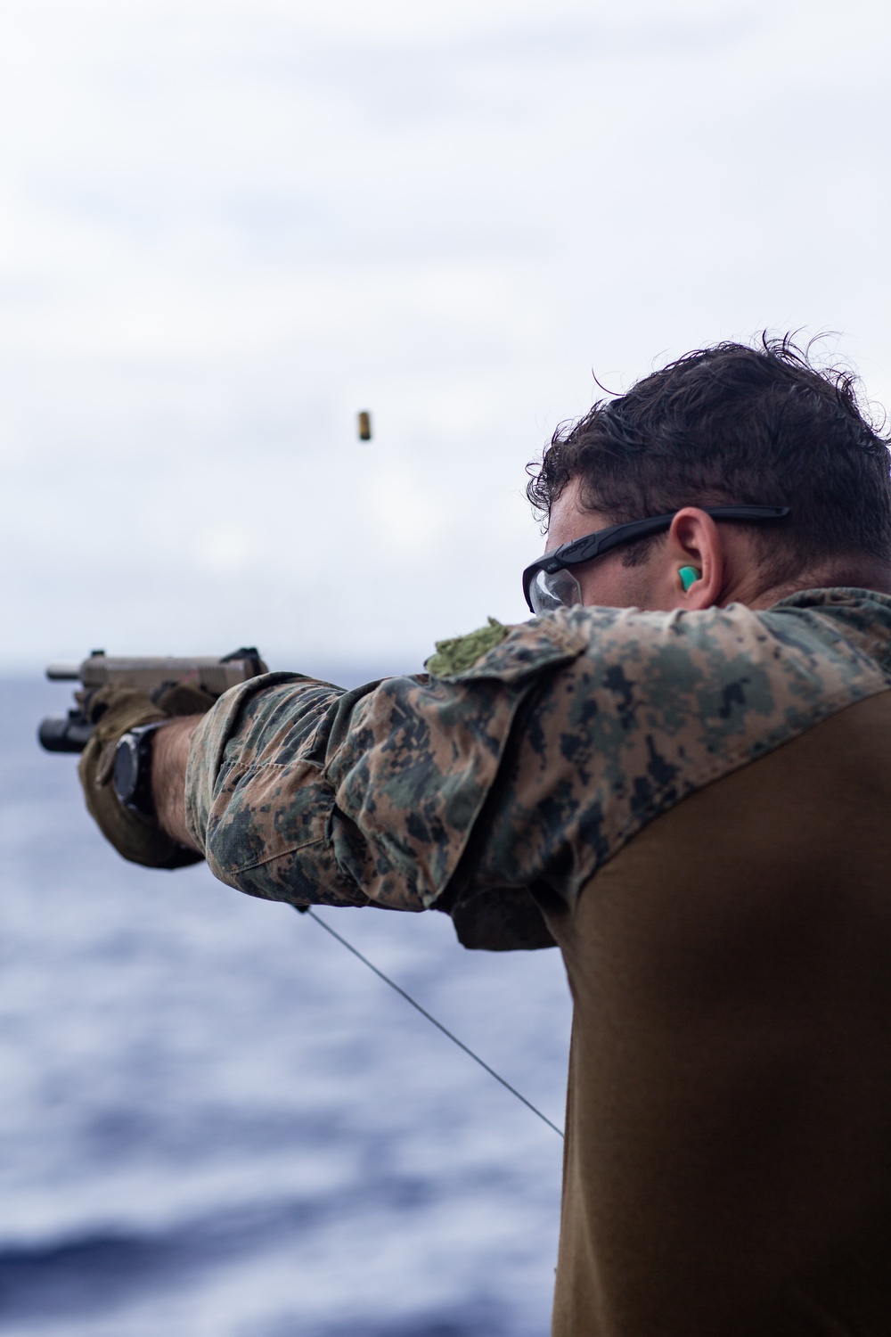 FRP Marines Fast Rope into Live Fire Deck Shoot