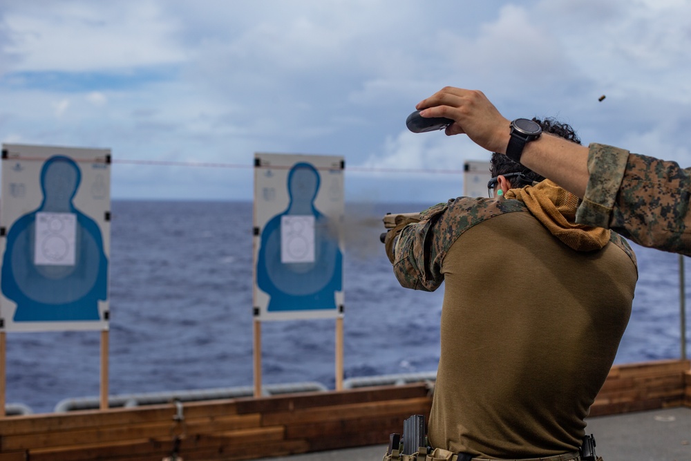 FRP Marines Fast Rope into Live Fire Deck Shoot