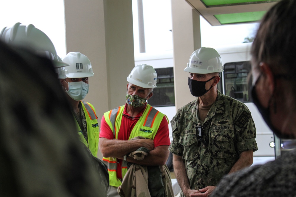 Adm. Caldwell Meets Naval Base Guam Leadership, Tours Installation