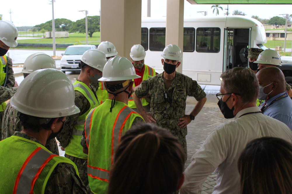 Adm. Caldwell Meets Naval Base Guam Leadership, Tours Installation