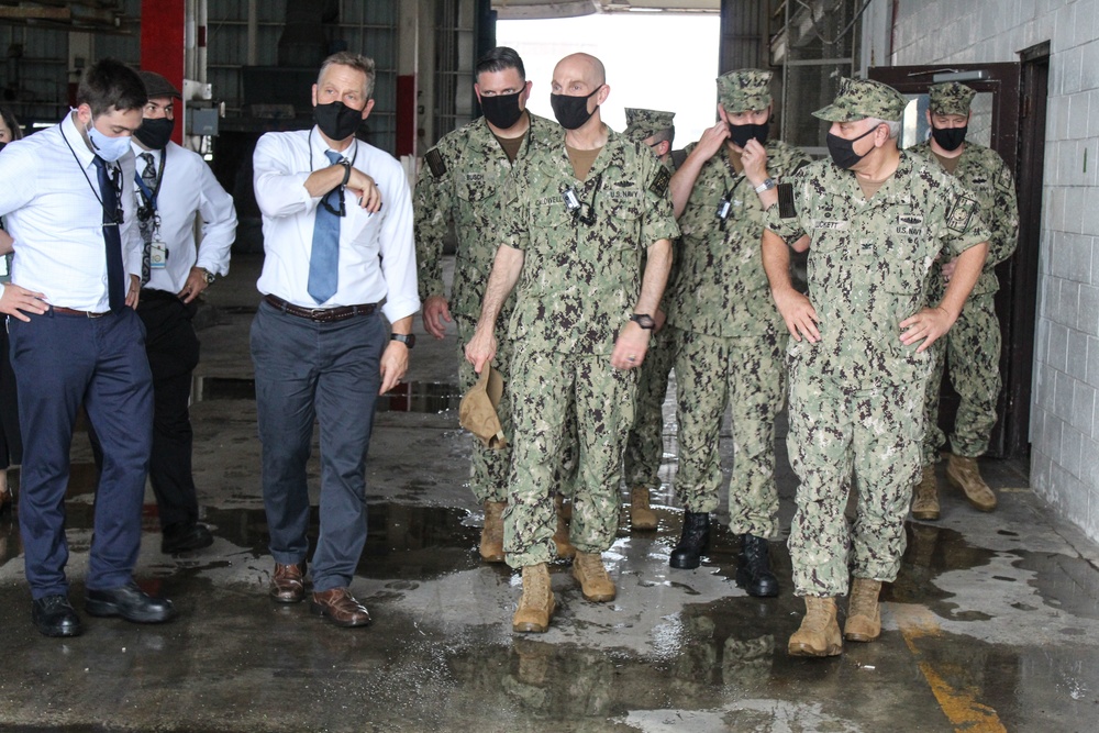 Adm. Caldwell Meets Naval Base Guam Leadership, Tours Installation