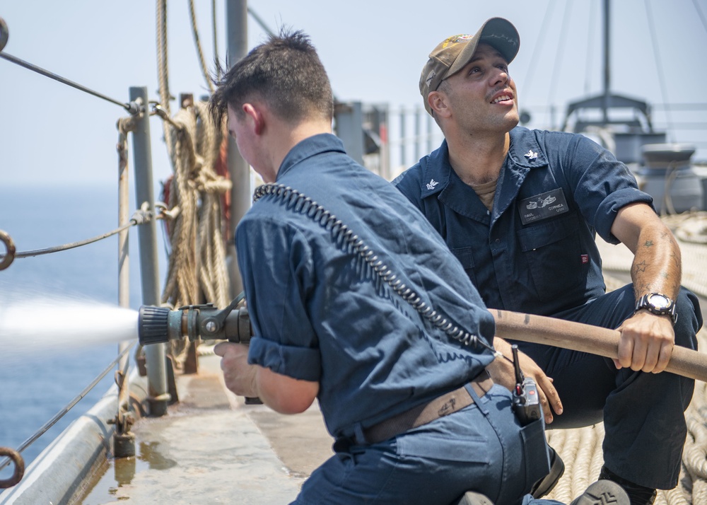 Routine Maintenance Aboard Carter Hall