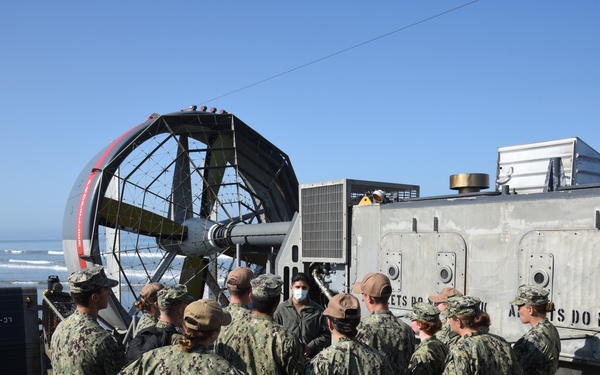Midshipmen Tour an LCAC