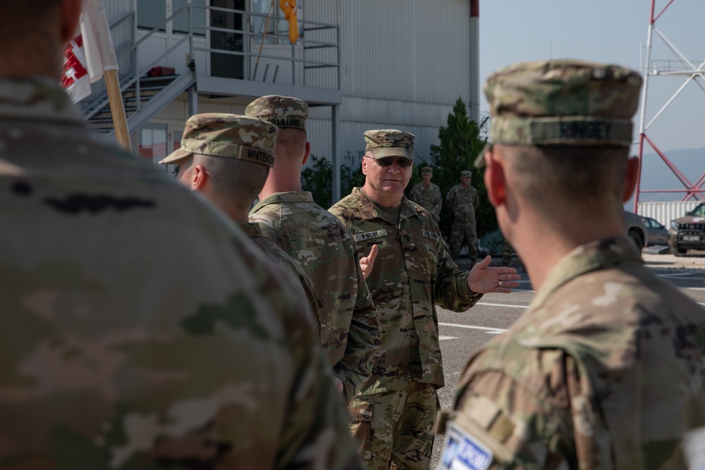 Vermont's Adjutant General Visits Troops in Kosovo