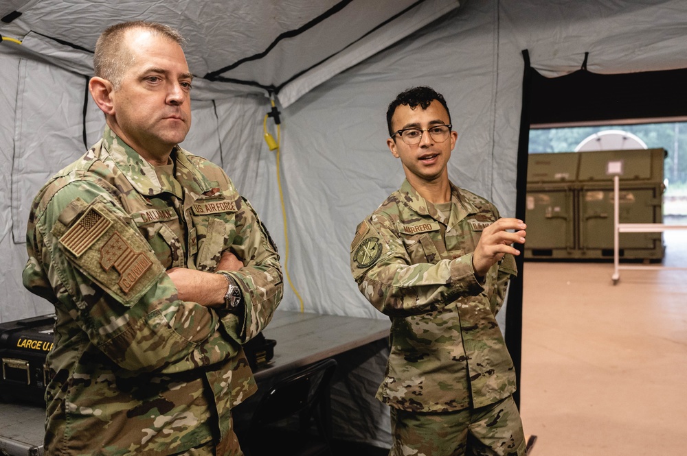 New 435th AGOW, AEW commander meets units