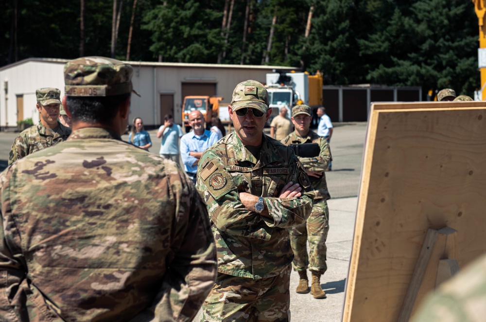 New 435th AGOW, AEW commander meets units