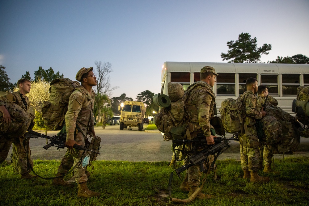 Paratroopers mobilize for deployment.