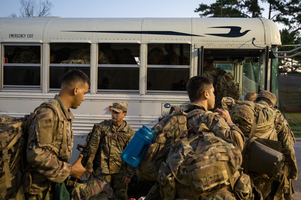 Paratroopers mobilize for deployment.