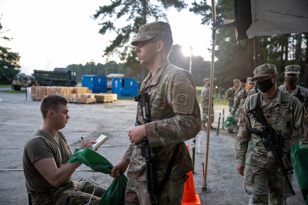 Paratroopers mobilize for deployment.