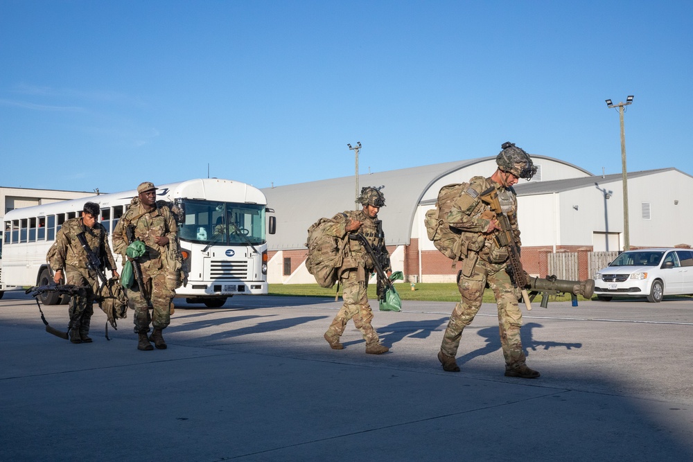 Paratroopers mobilize for deployment.