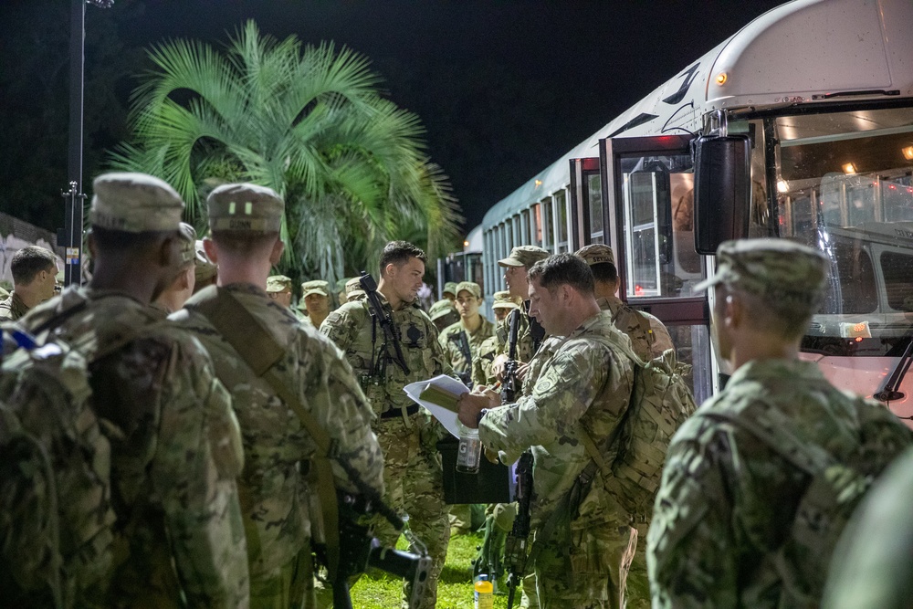 Paratroopers mobilize for deployment.