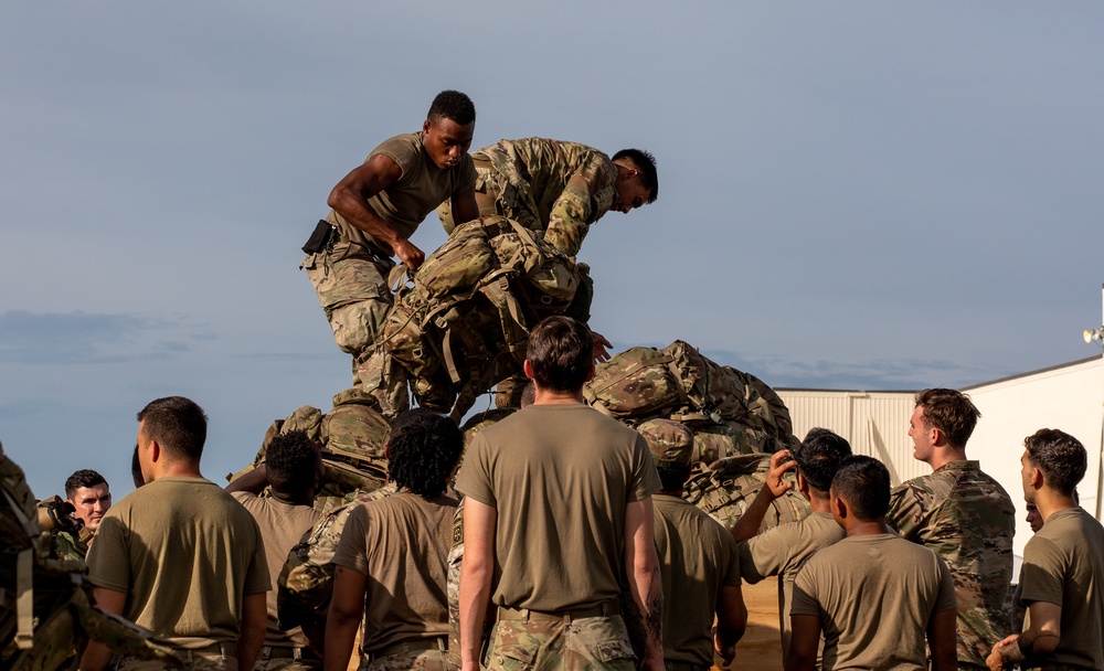 Paratroopers mobilize for deployment.