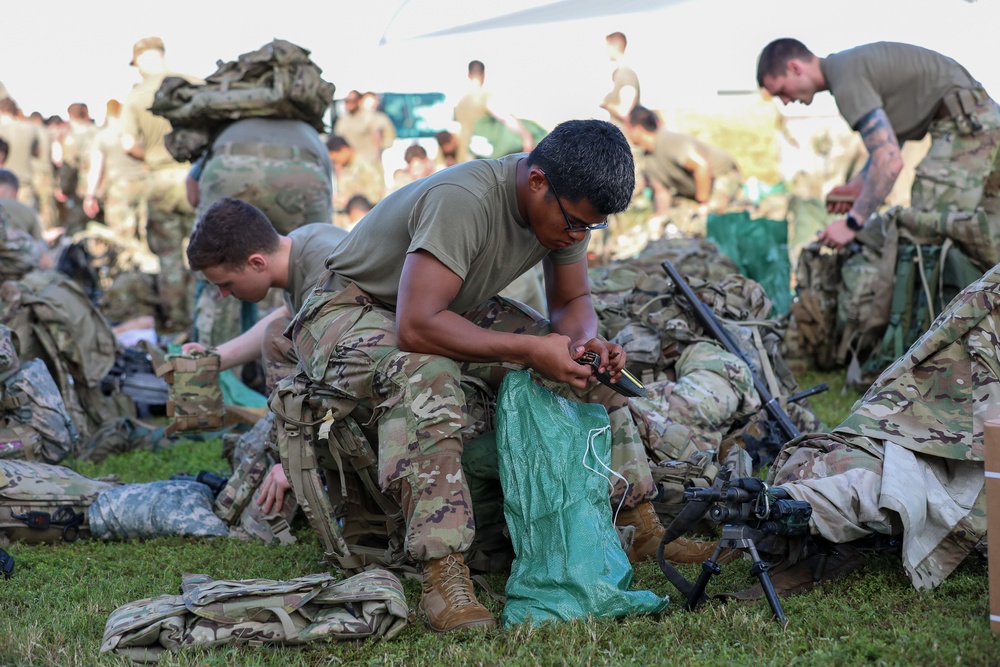 Paratroopers mobilize for deployment.