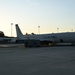 Photo of E-8C Joint STARS aircraft on the flight line at Robins Air Force Base