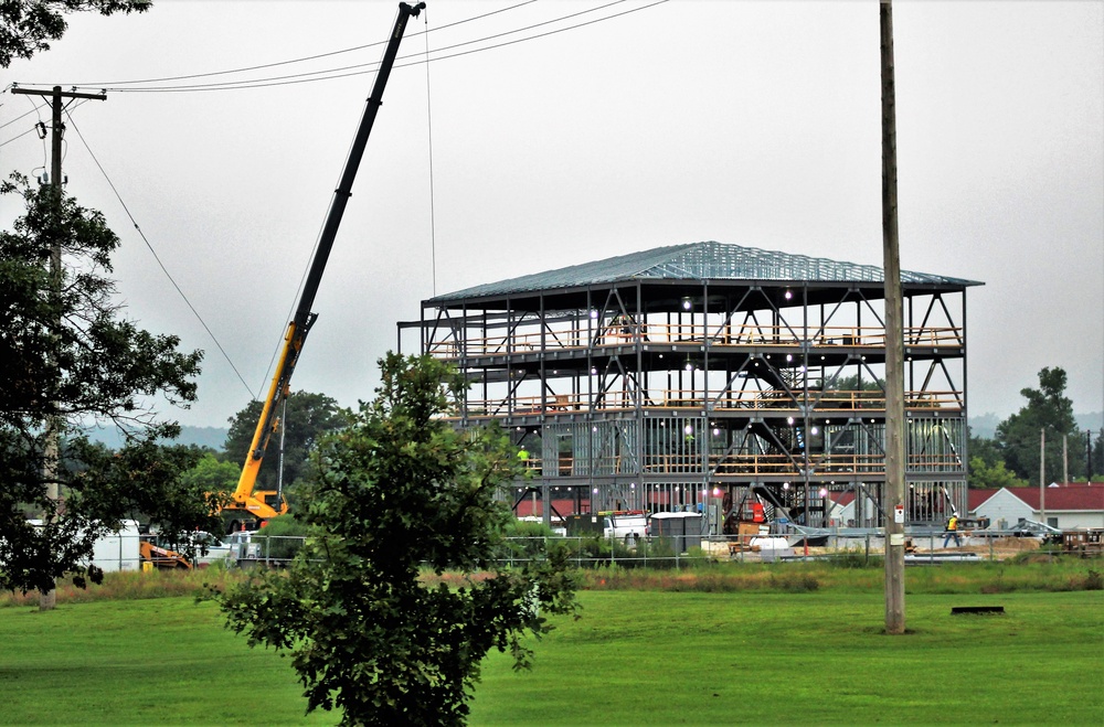 Army Corps of Engineers-managed barracks project, funded in fiscal year '20, continues at Fort McCoy