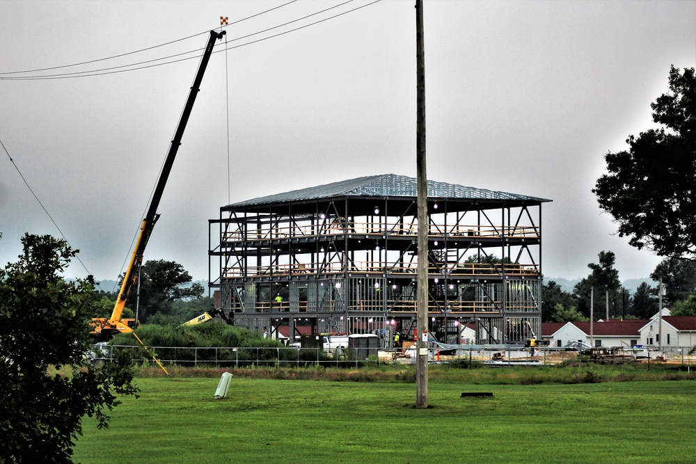 Army Corps of Engineers-managed barracks project, funded in fiscal year '20, continues at Fort McCoy