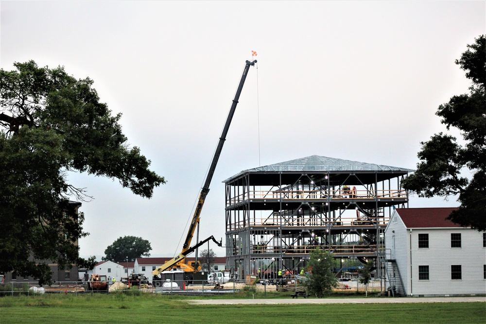 Army Corps of Engineers-managed barracks project, funded in fiscal year '20, continues at Fort McCoy