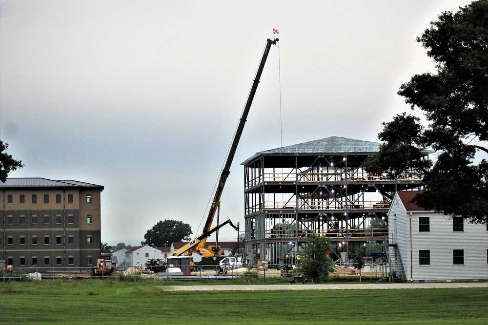 Army Corps of Engineers-managed barracks project, funded in fiscal year '20, continues at Fort McCoy