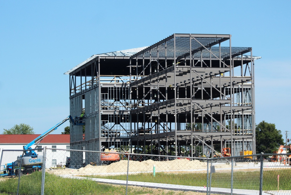 Army Corps of Engineers-managed barracks project, funded in fiscal year '20, continues at Fort McCoy