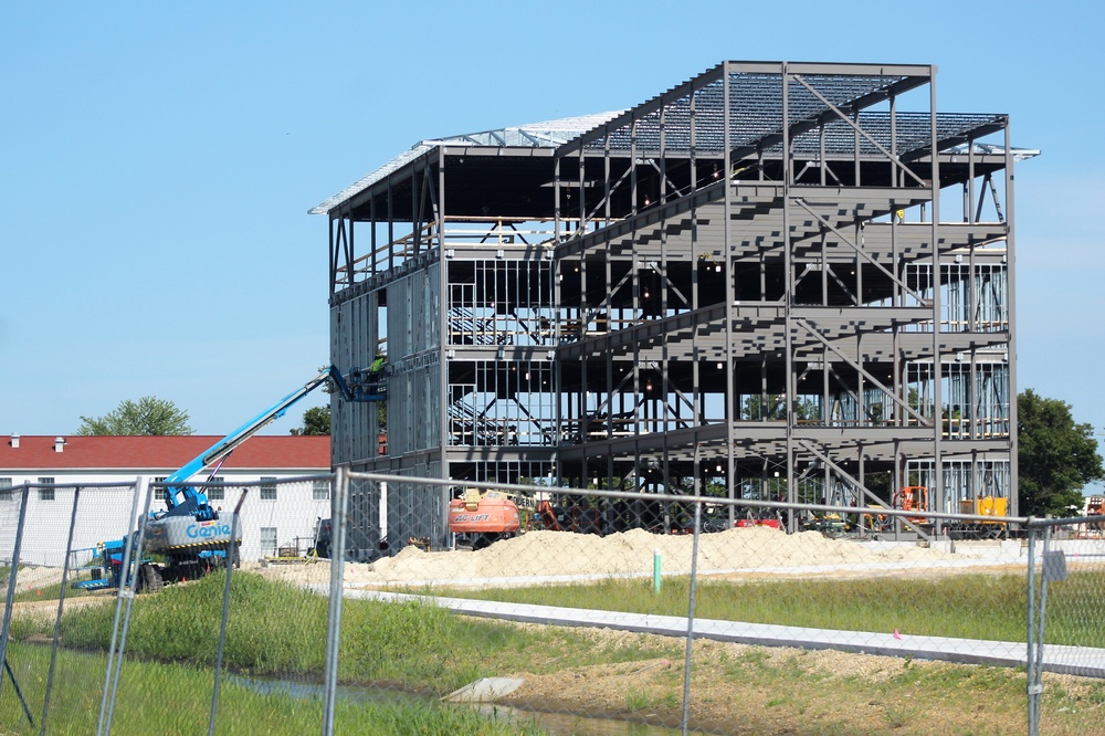 Army Corps of Engineers-managed barracks project, funded in fiscal year '20, continues at Fort McCoy