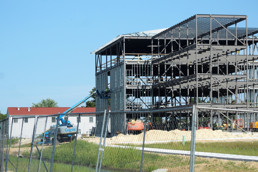 Army Corps of Engineers-managed barracks project, funded in fiscal year '20, continues at Fort McCoy