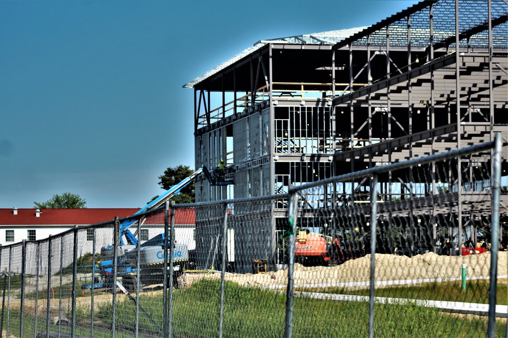 Army Corps of Engineers-managed barracks project, funded in fiscal year '20, continues at Fort McCoy