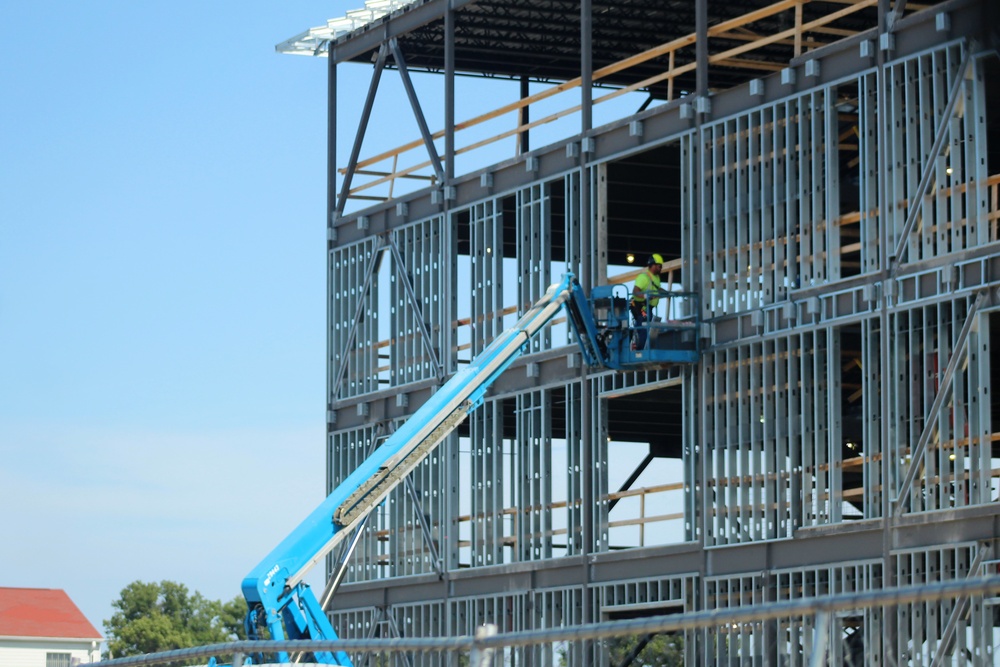 Army Corps of Engineers-managed barracks project, funded in fiscal year '20, continues at Fort McCoy