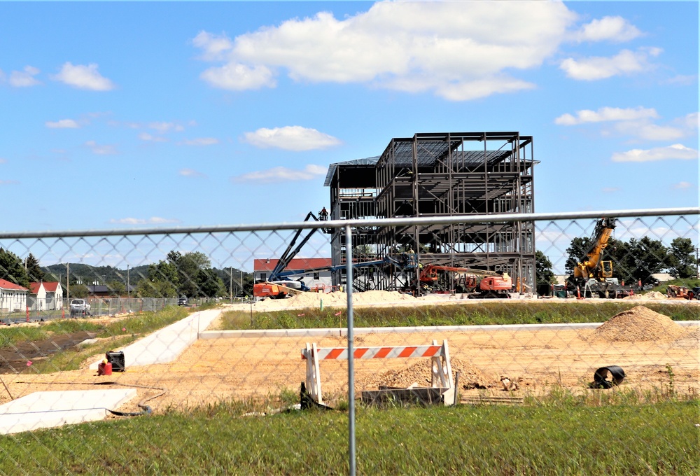 Army Corps of Engineers-managed barracks project, funded in fiscal year '20, continues at Fort McCoy