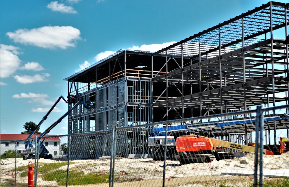 Army Corps of Engineers-managed barracks project, funded in fiscal year '20, continues at Fort McCoy