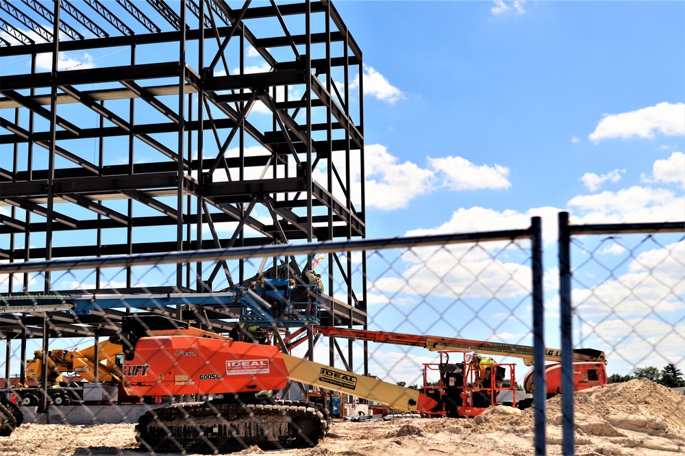 Army Corps of Engineers-managed barracks project, funded in fiscal year '20, continues at Fort McCoy