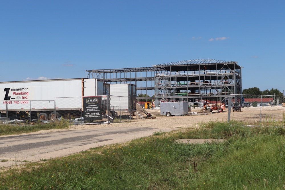 Army Corps of Engineers-managed barracks project, funded in fiscal year '20, continues at Fort McCoy