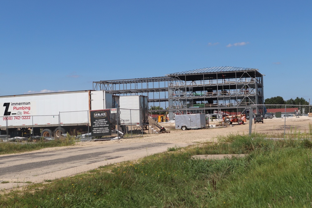 Army Corps of Engineers-managed barracks project, funded in fiscal year '20, continues at Fort McCoy