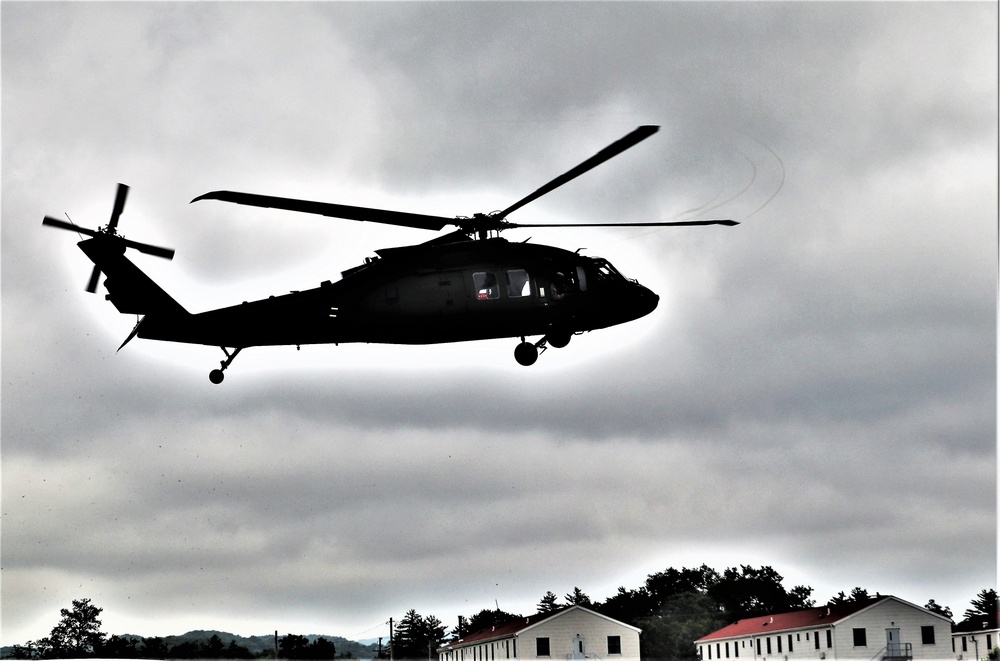 Wisconsin National Guard UH-60 Black Hawk training operations at Fort McCoy