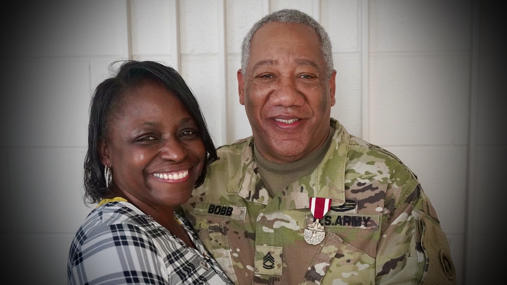 SFC Bobb receives retirement award