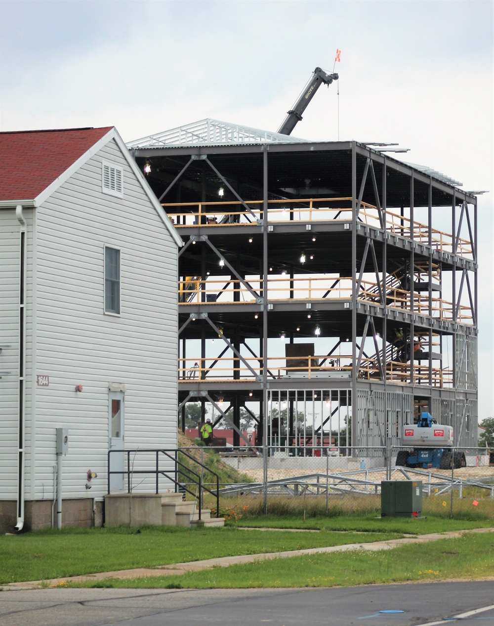 Army Corps of Engineers-managed barracks project, funded in fiscal year '20, continues at Fort McCoy