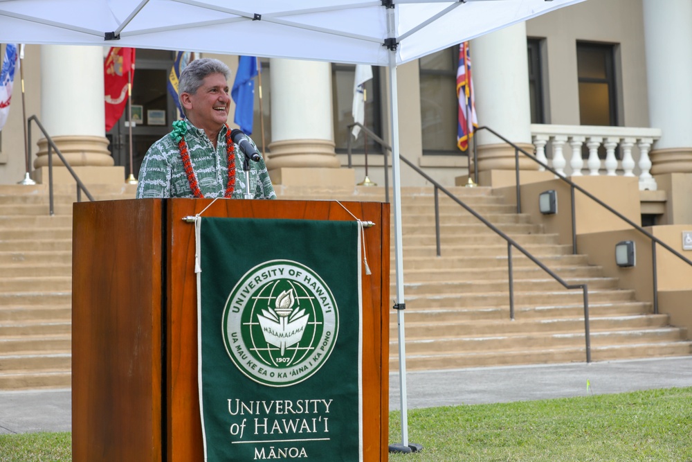 Commissioning of the University of Hawaii at Manoa First Cohort of Naval Reserve Officers' Training Corps