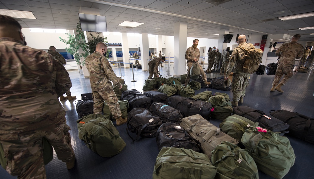 U.S. Airmen assigned to the 821st Contingency Response Group