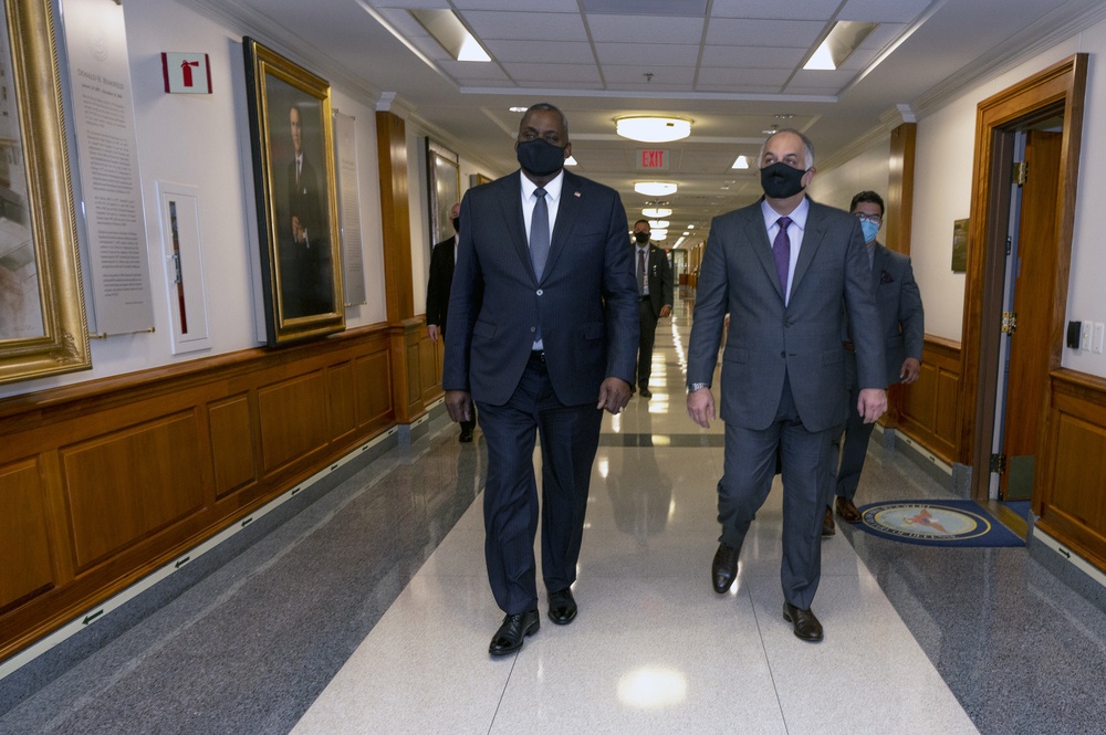 Defense Secretary Austin Hosts Qatari Defense Minister