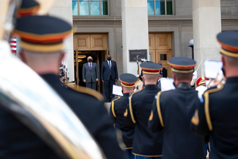 Defense Secretary Austin Hosts Qatari Defense Minister
