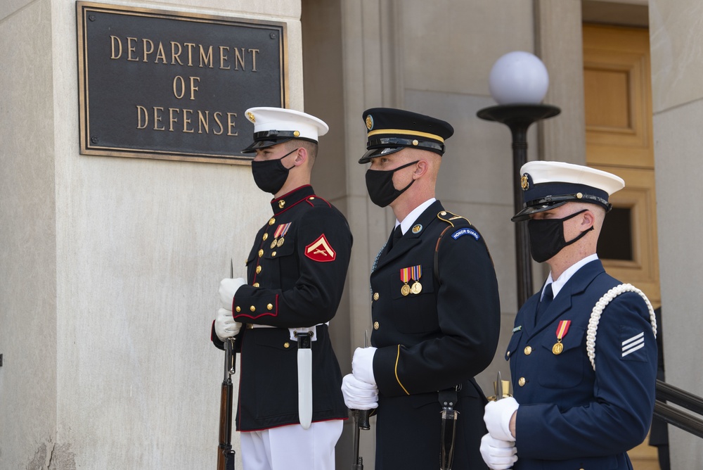 Defense Secretary Austin Hosts Qatari Defense Minister