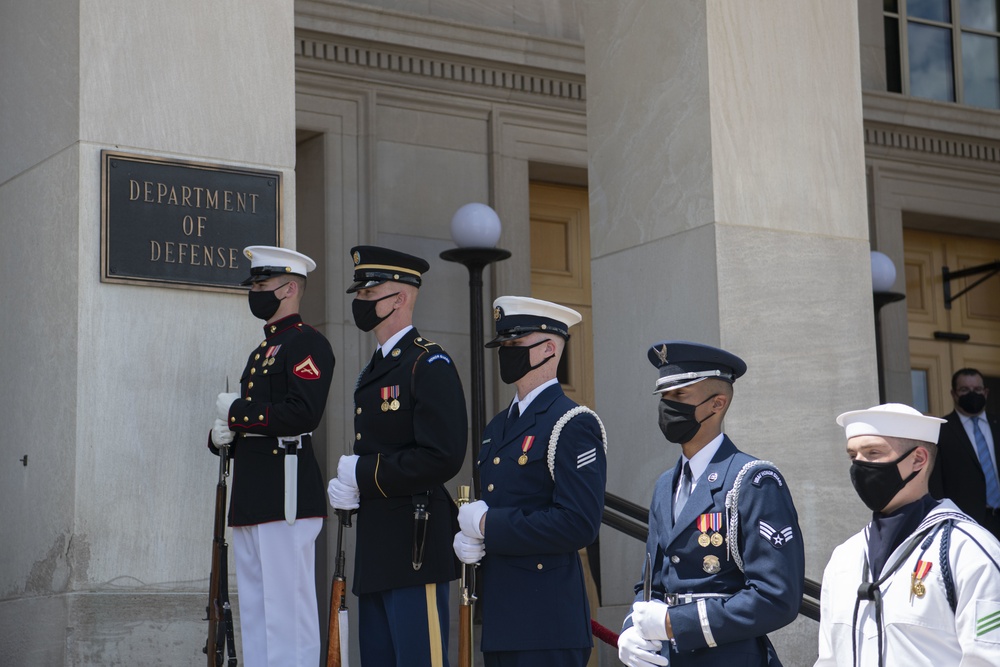 Defense Secretary Austin Hosts Qatari Defense Minister