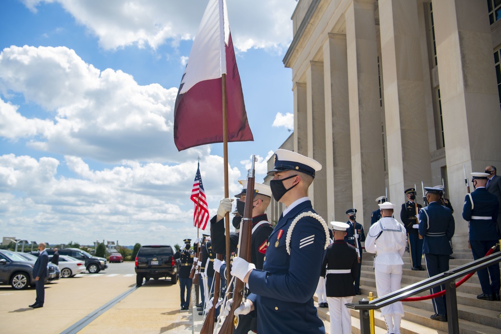 Defense Secretary Austin Hosts Qatari Defense Minister