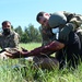 Army Reserve and Air Force Reserve practice medical evacuations