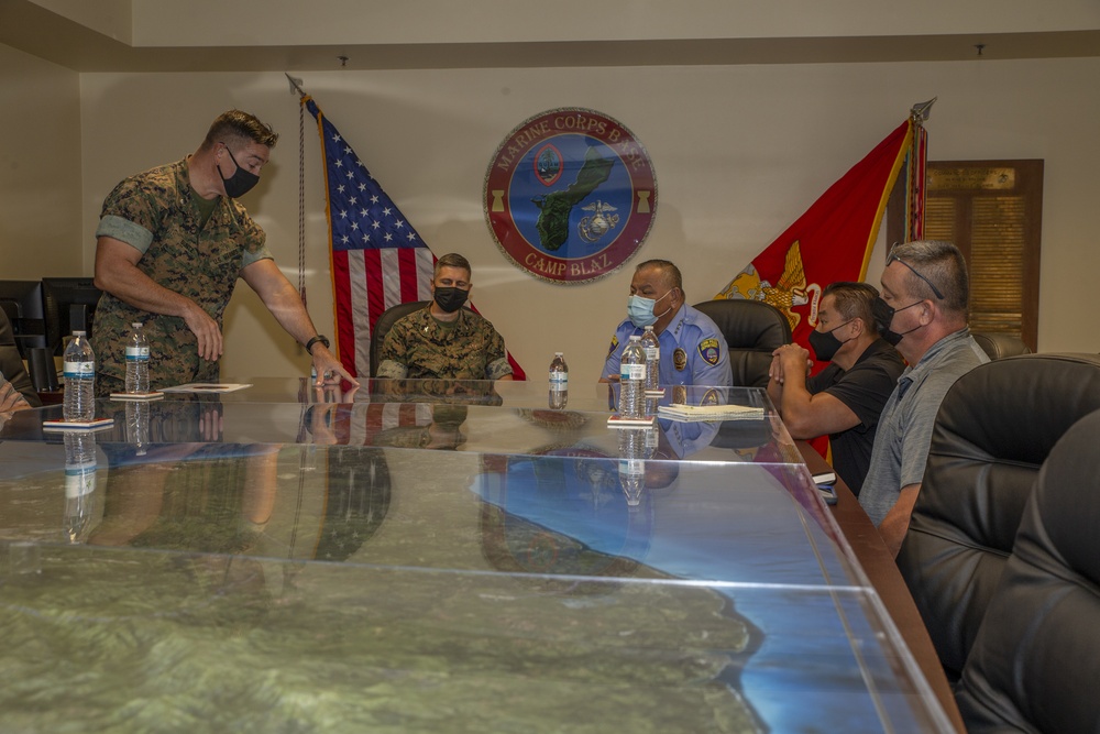 Guam Chief of Police visits MCB Camp Blaz