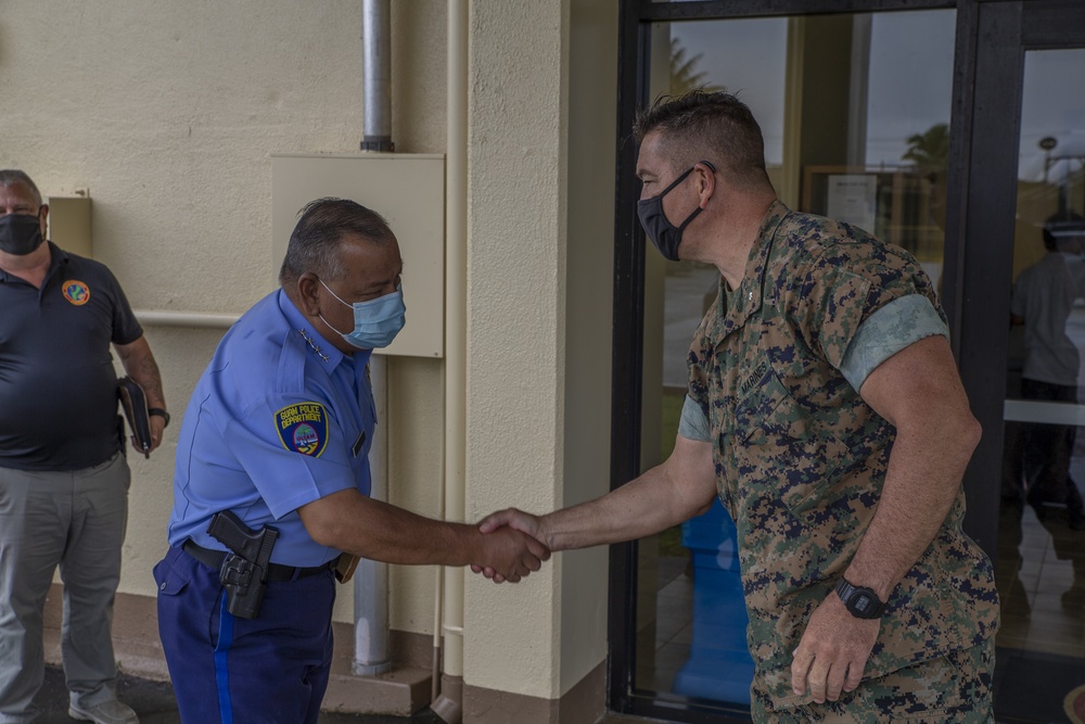 Guam Chief of Police visits MCB Camp Blaz