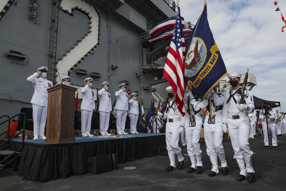 USS Abraham Lincoln (CVN 72) change of command