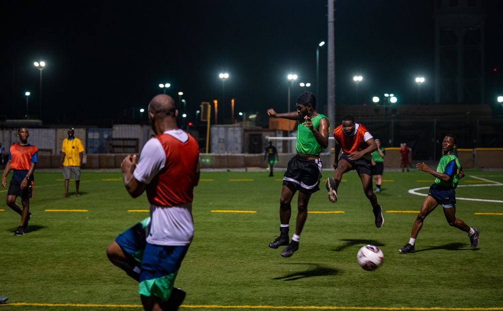 CJTF-HOA hosts friendly French-U.S. soccer games